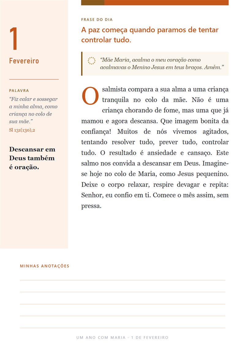 Página de 1º de fevereiro